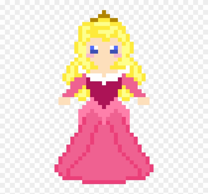 Princess Aurora / Briar Rose - Perler Bead Patterns Disney Princesses Clipart