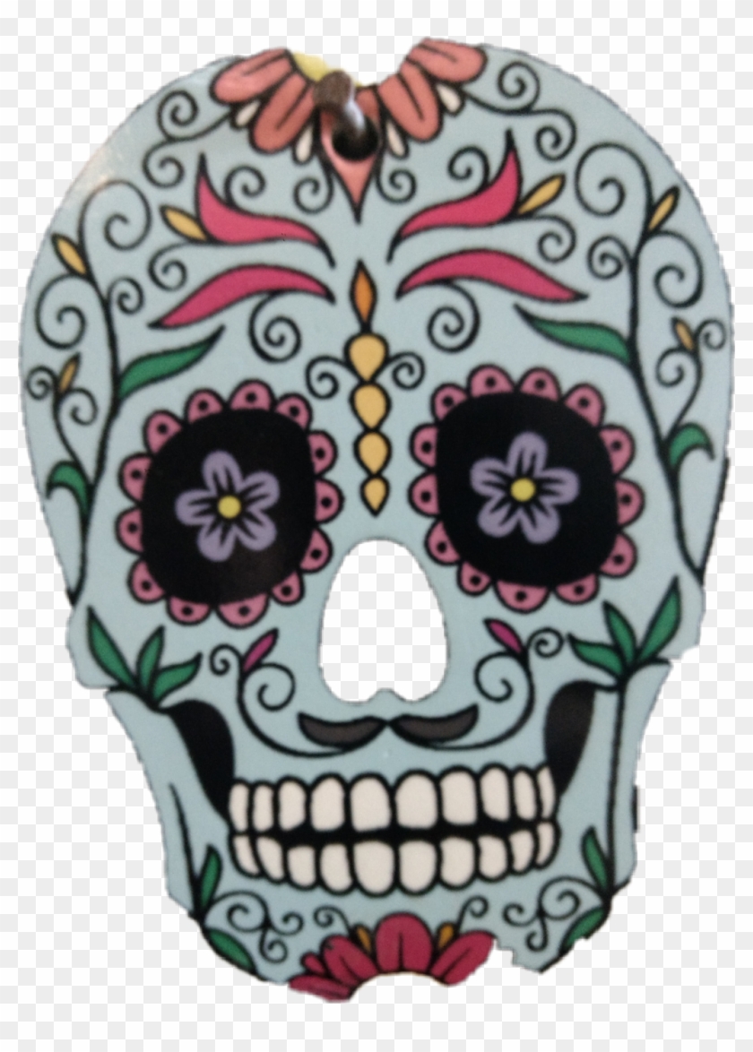 #skull #katrina #caveira #caveiramexicana - Mexican Skull Colored Clipart