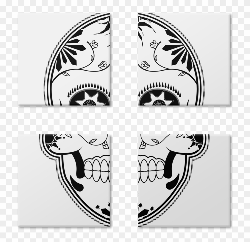 Magneto Caveira Mexicana De Flp Smntna - Desenhos Fáceis De Desenhar Clipart #3325372