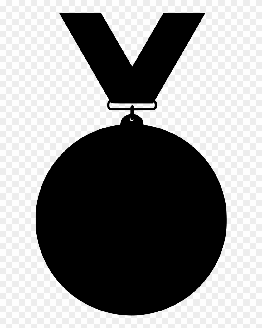Download Png - Medal Clipart Black And White Transparent Png #3325436