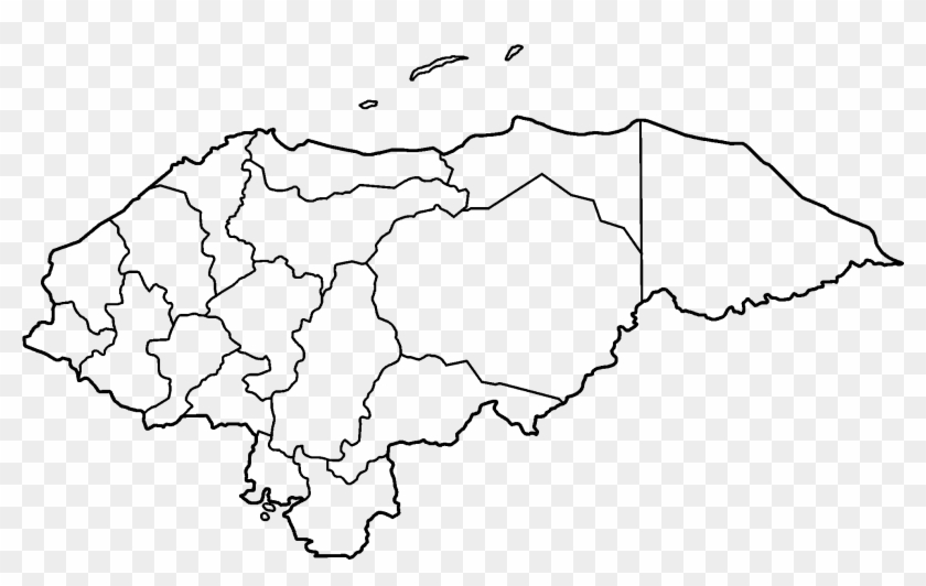 Structured Data - Mapa Politico De Honduras Para Colorear Clipart