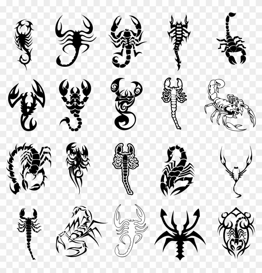 Tattoo Art Scorpion Idea Biomechanical Vector Clipart - Scorpion Tattoo Ideas - Png Download