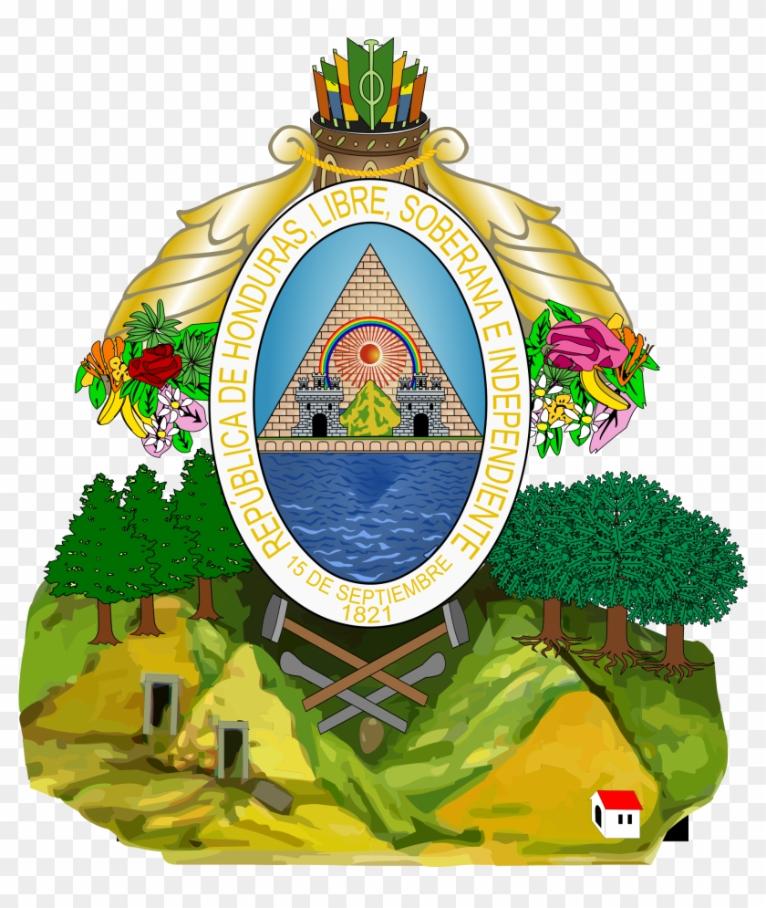 More Information About Honduras - Honduran Coat Of Arms Clipart #3325878