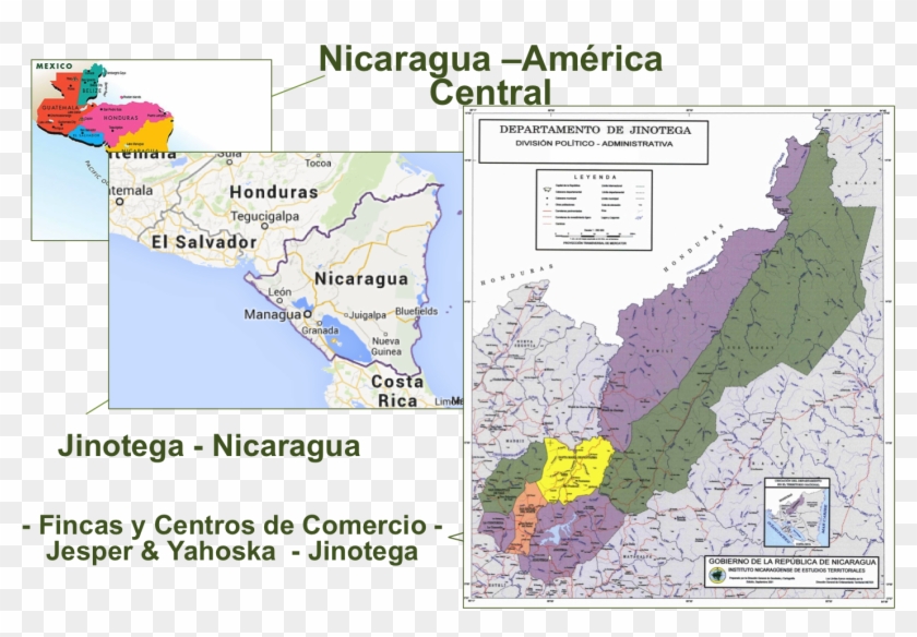 Mapa Politico De Jinotega , Png Download - Mapa Politico De Jinotega Clipart
