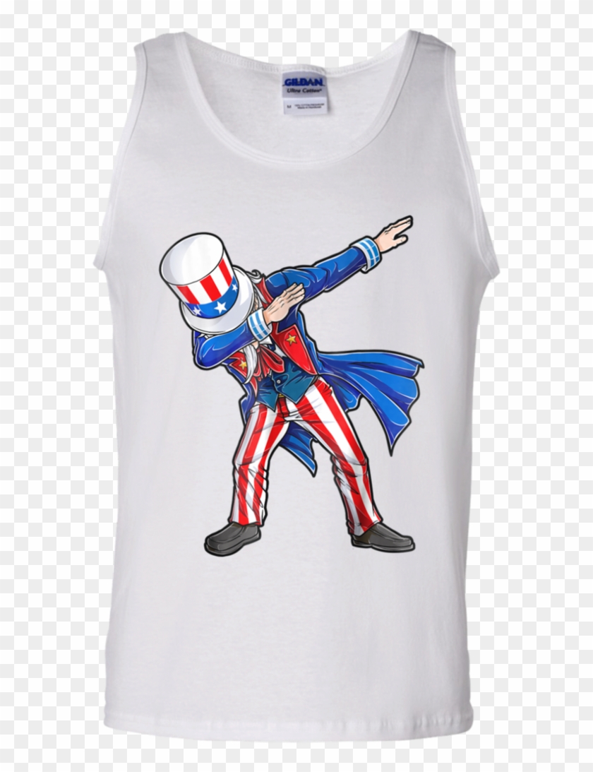 4th Of July Shirts For Kids Dabbing Uncle Sam Boys - Gucci Tiger T Shirt White Clipart