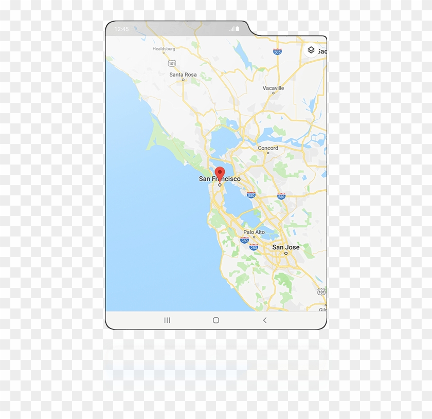 Galaxy Fold Folded, Seen From The Front - Atlas Clipart