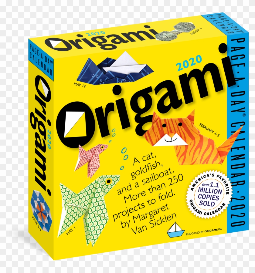 Origami Page A Day Calendar - Paper Clipart #3327419