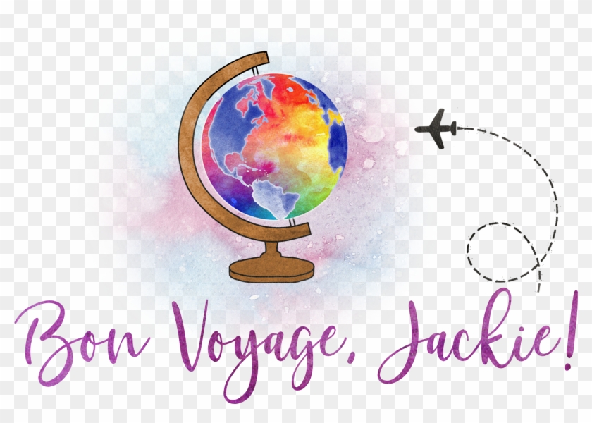 Bon Voyage Jackie - Globe Clipart #3327623