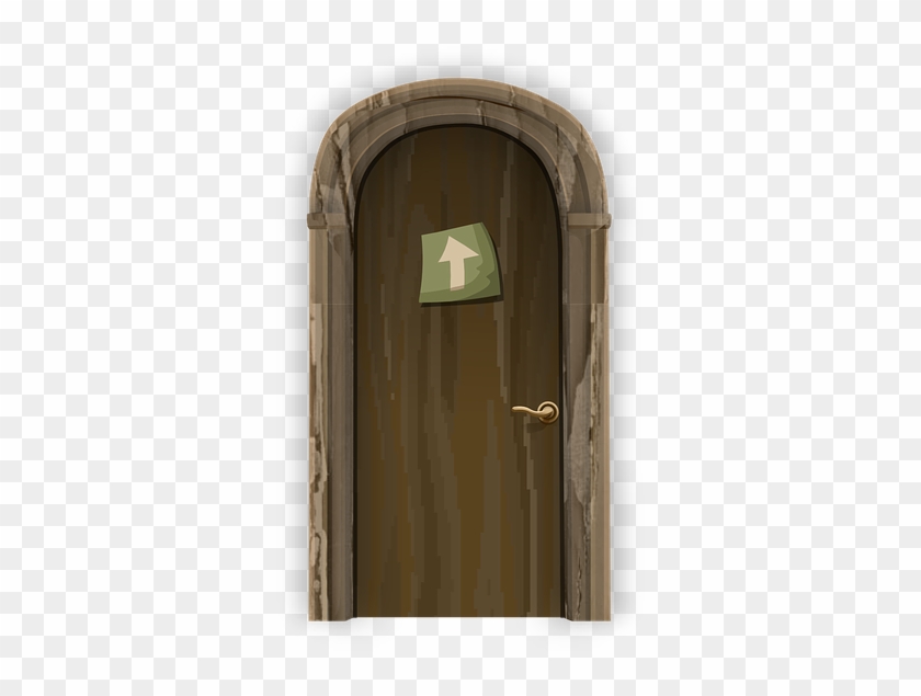 Door Round Arch Entrance Free Vector Graphic On Pixabay - Porta Desenho Png Clipart #3327646