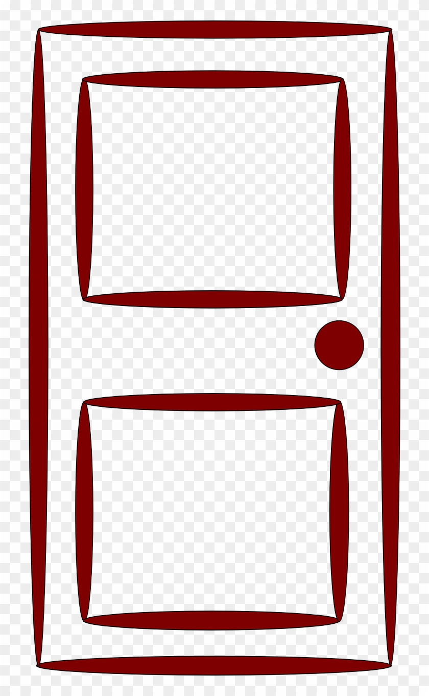 Vector Graphics, - Coloring Picture Of Door Clipart #3327740