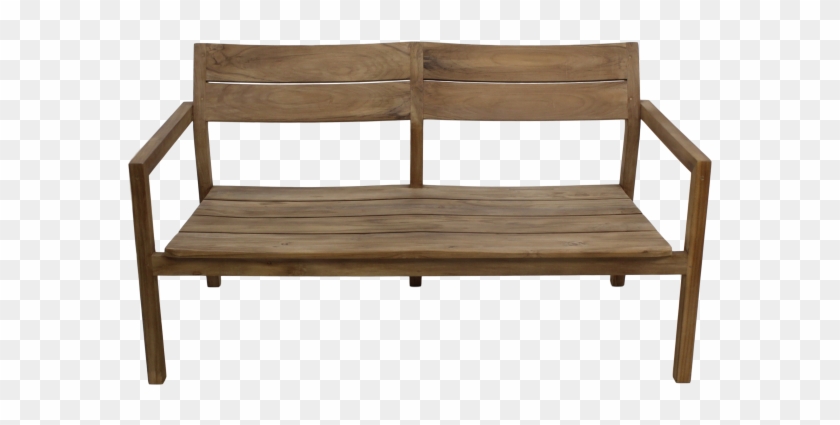 Garden Bench - 2-seater - Natural Smooth - Outdoor Bench Clipart #3327802