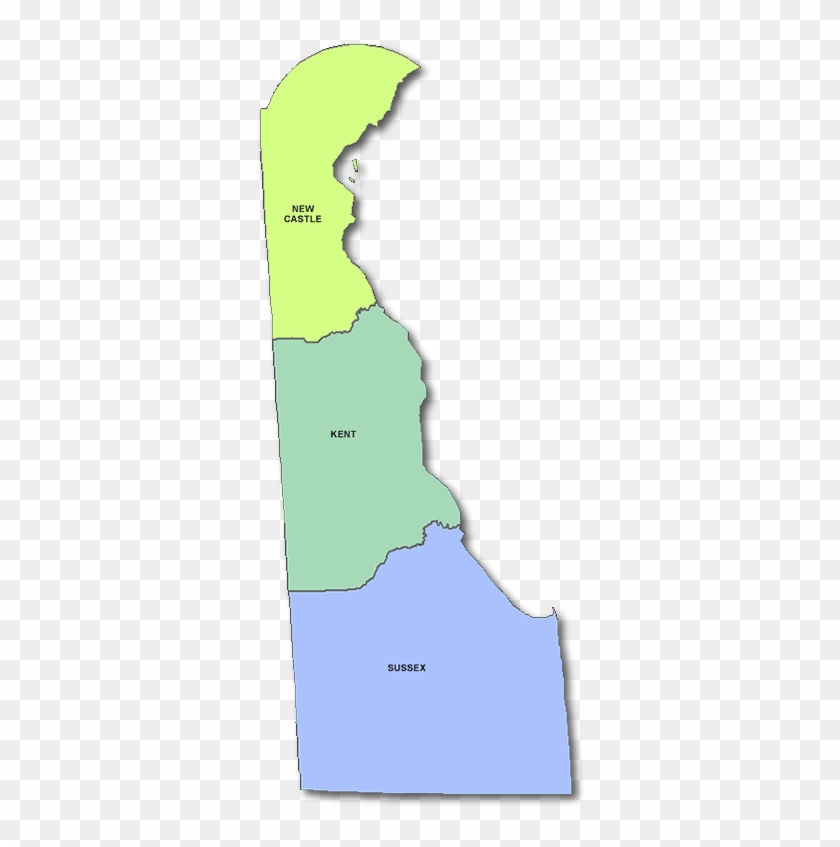 Delaware County Map Clipart #3327976
