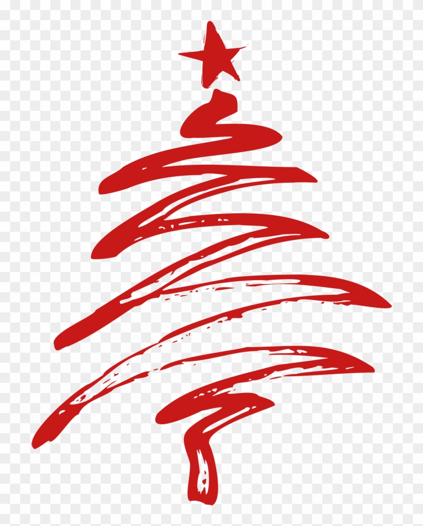 Christmas Dinner Png - Christmas Tree Vector Brush Clipart