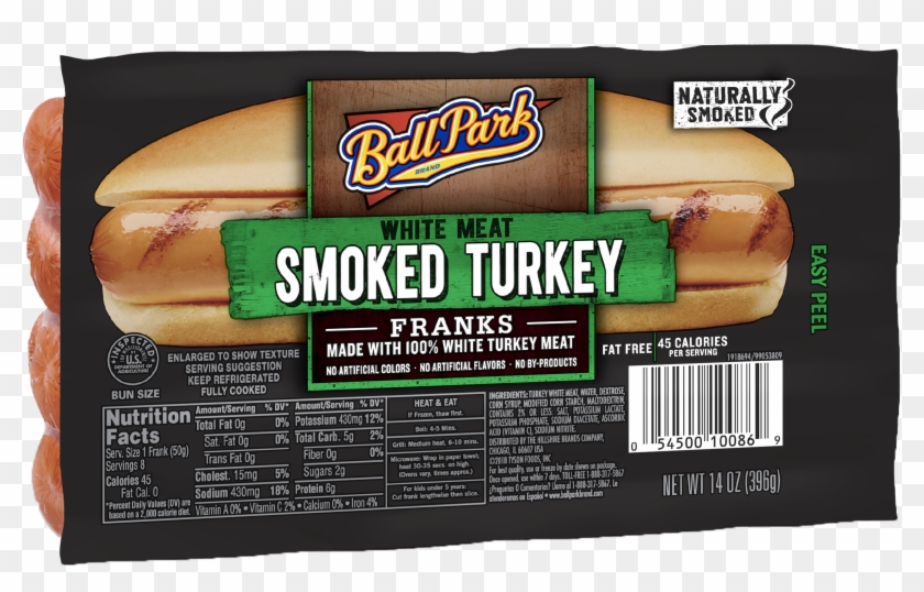 Ball Park Smoked White Bunsize Length Meat Turkey Franks, Clipart