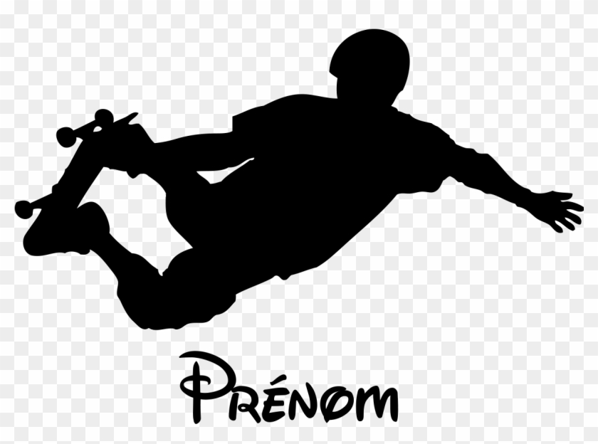 Sticker Prenom Personnalisable Skater Ambiance Sticker - Side Wall Pop Design Clipart