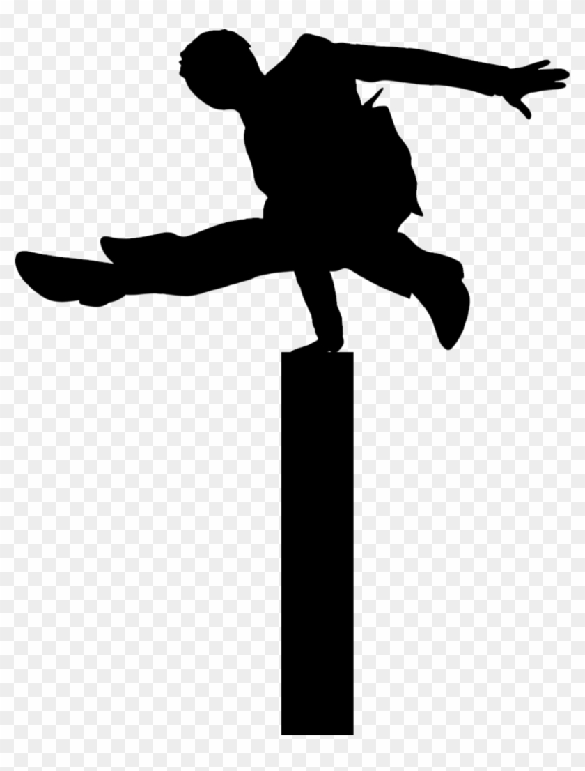 Download Free Illustration Of Escape, Jump, Silhouette, - Silhouette Clipart
