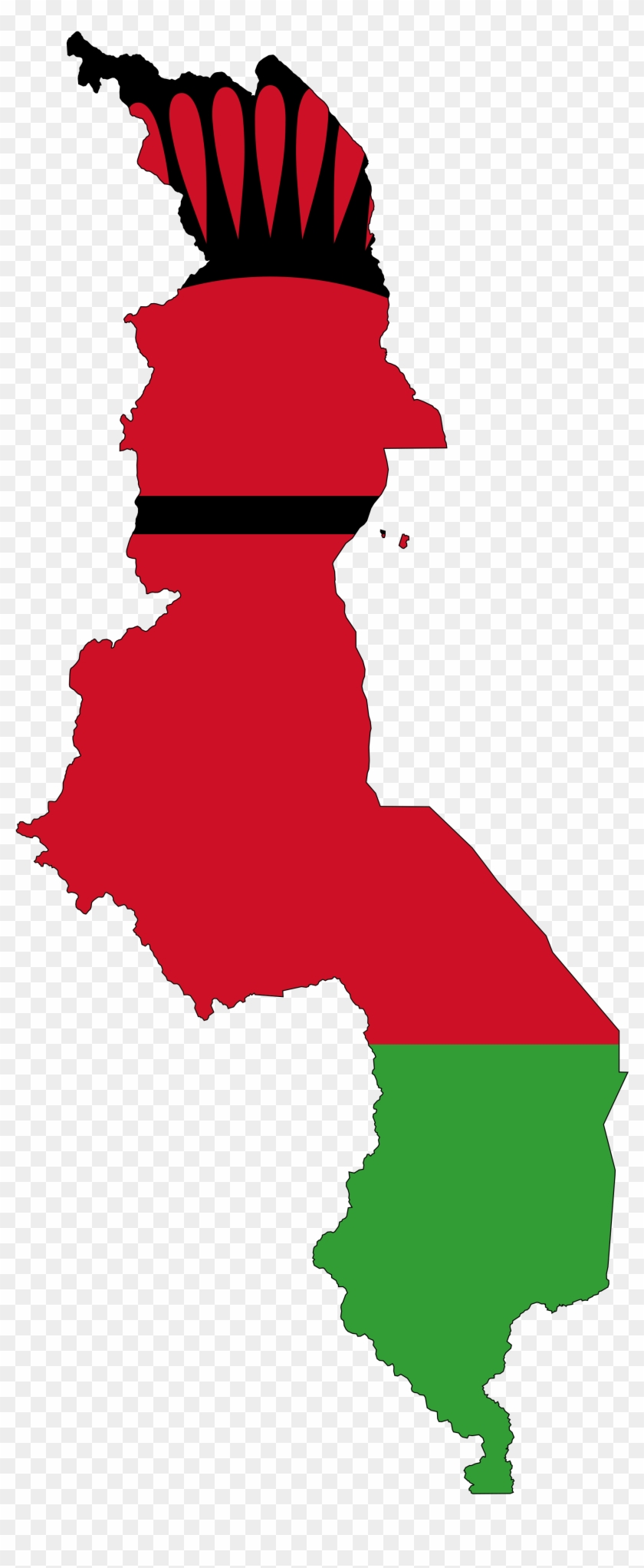 Pin By Shayla Huang On Africa <3 In 2019 - Malawi Flag Map Clipart #3328673