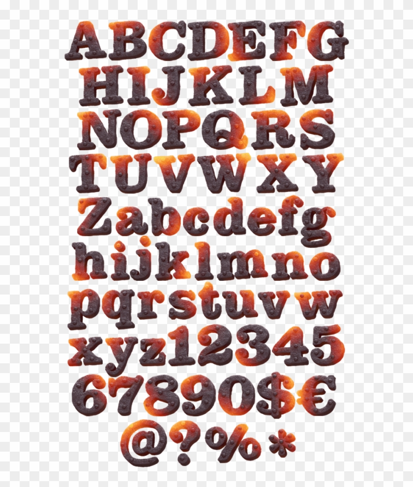 Forged Iron Font Clipart