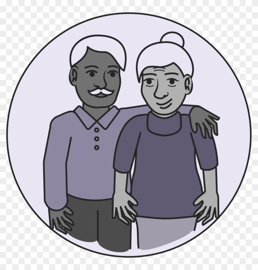 Envejecimiento Saludable - Cartoon Clipart
