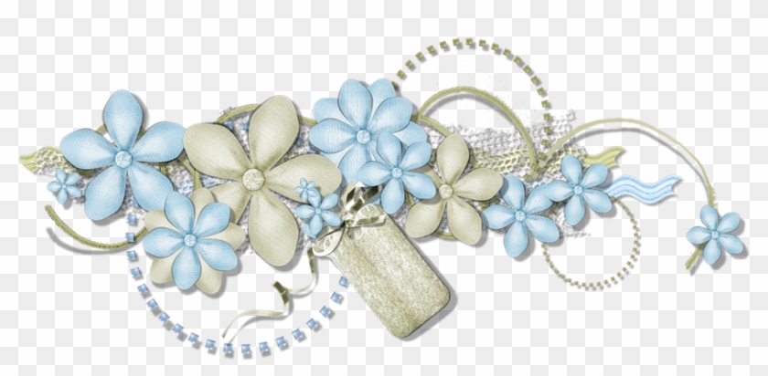 Ch - B *✿* - Scrapbooking Fleur Bleu En Png Clipart
