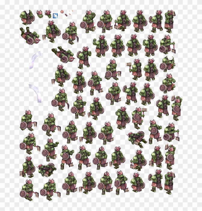 Orc Warrior Ork Warrior - Orc Ragnarok Online Sprite Clipart #3329293