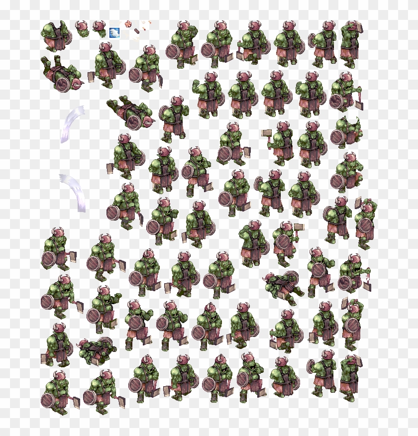 Orc Warrior Ork Warrior - Orc Ragnarok Online Sprite Clipart
