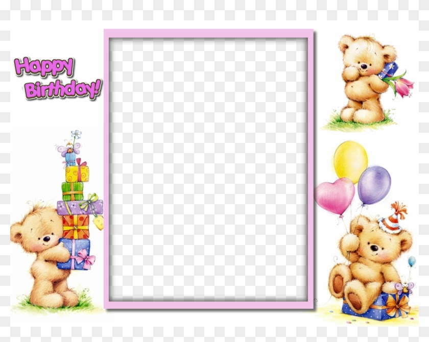 Bear Party, Frame - Cartoon Clipart