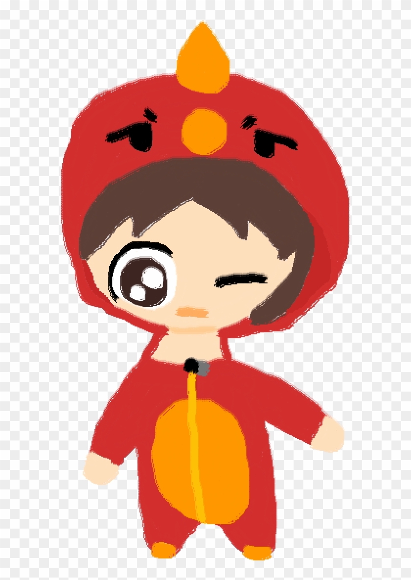 Chibi Dino Boy - Illustration Clipart