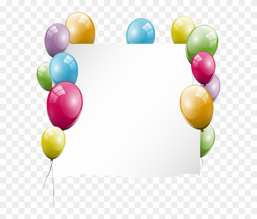 Pin By Puddykat On Scrap Booking Papers - Birthday Theme Frames Clipart - Png Download