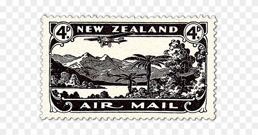 Single Stamp - Air New Zealand Stamp Clipart #3329817