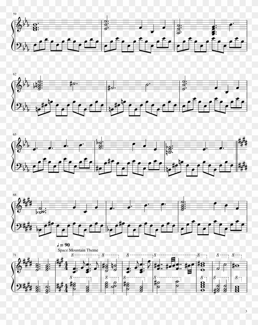 Disneyland Medley Sheet Music Composed By Arr - Calm Before The Storm Piano Music Clipart
