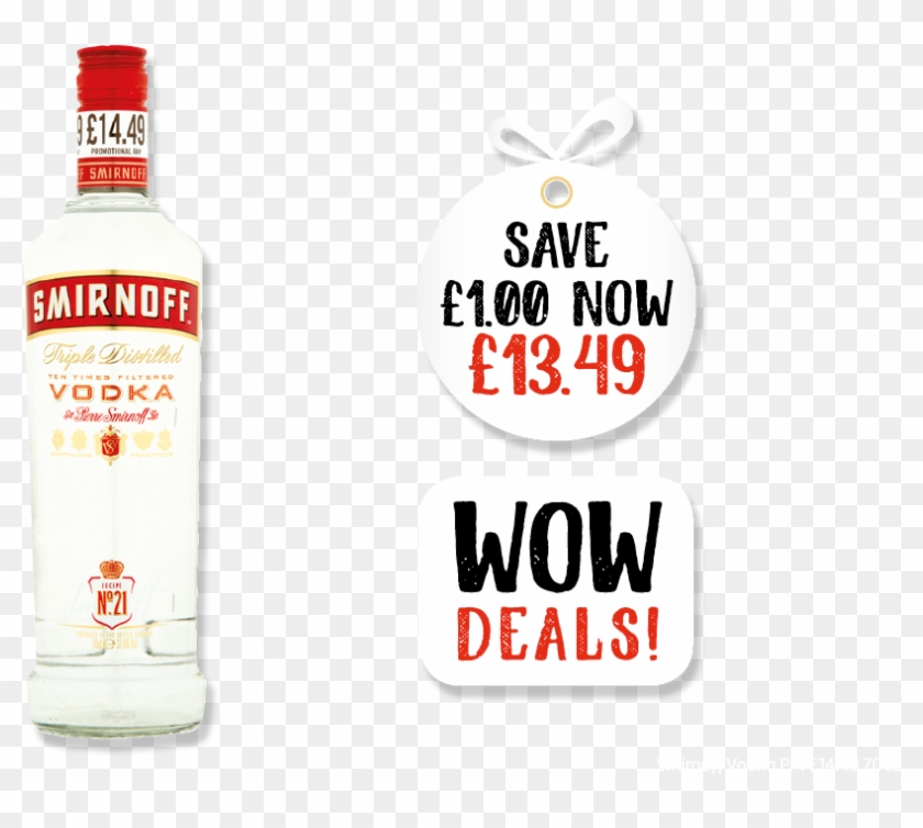 Smirnoff Vodka - Distilled Beverage Clipart