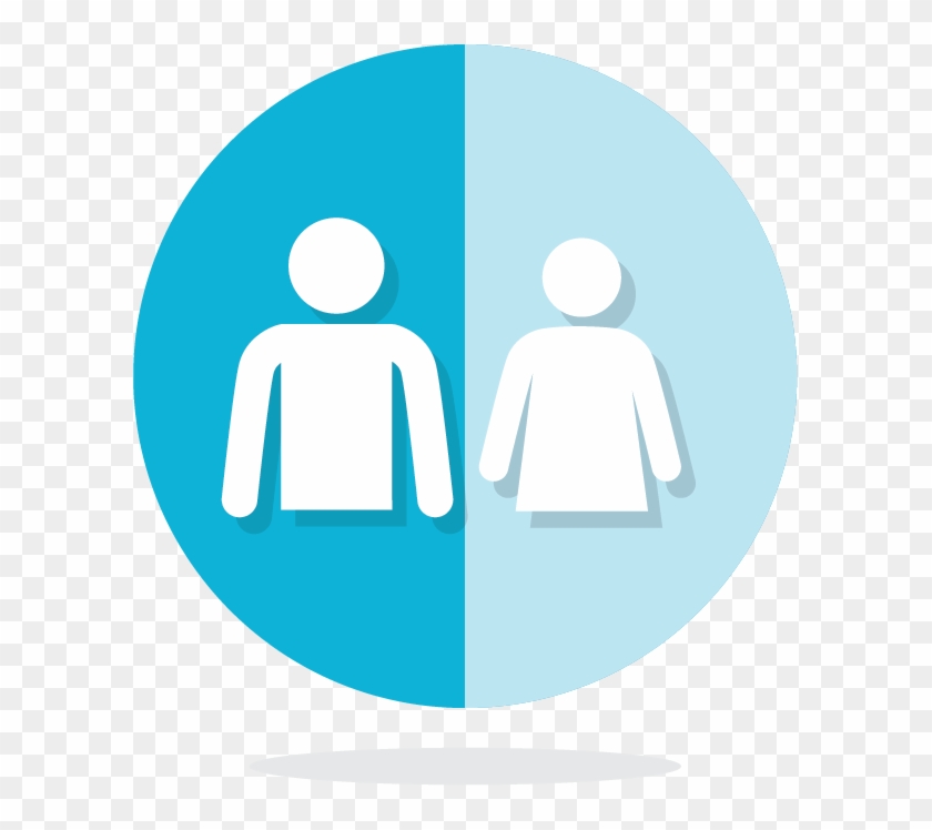 Adult Half Icon - Circle Clipart