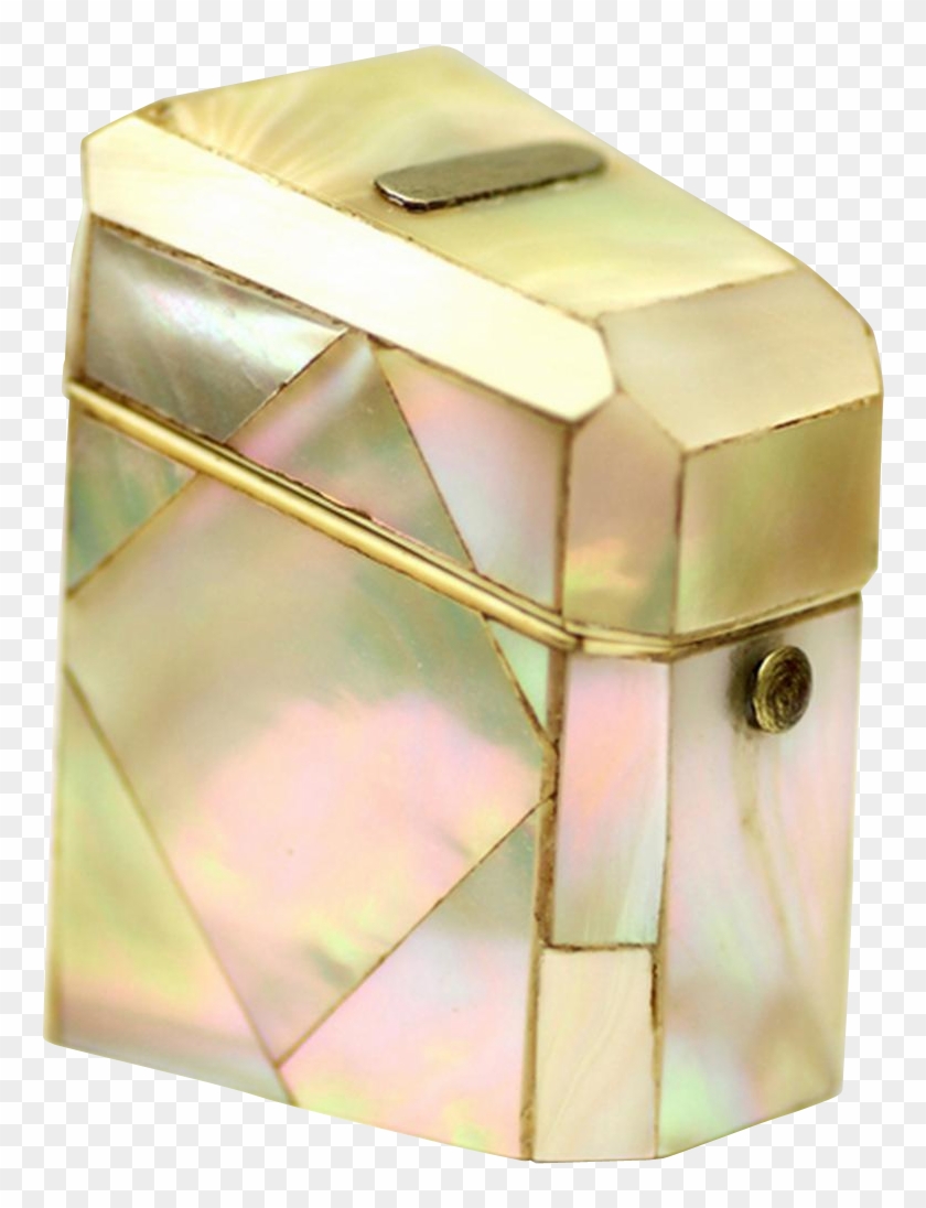 Mother Of Pearl & Silver Knife-form Needle Box With - Bangle Clipart