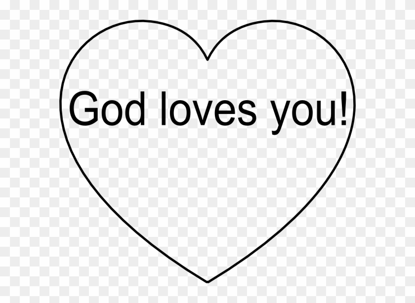 God Loves You Heart Clipart
