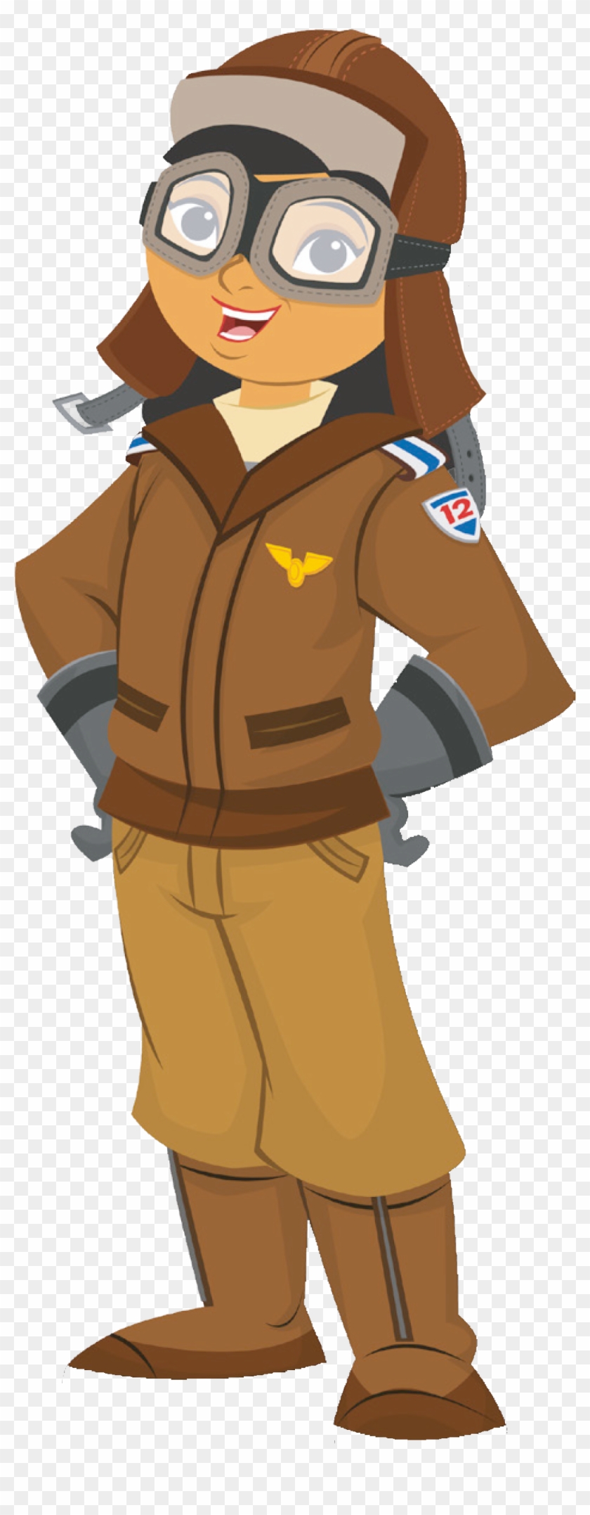 Personnage-e14921732 - - Girl Pilot Cartoon Png Clipart #3331798