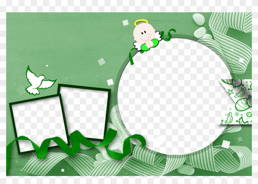 Baptism Frame Png - Background Christening Tarpaulin Design Clipart