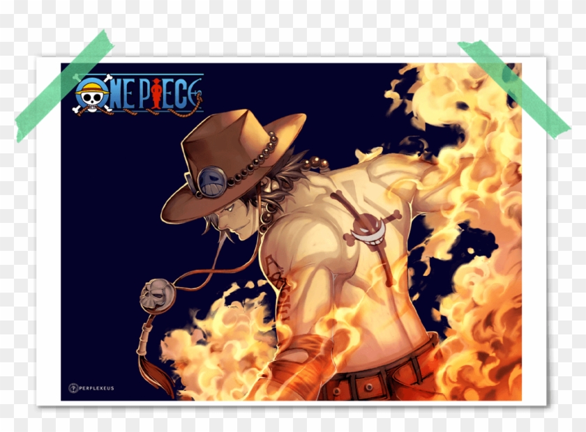 One Piece Portgas D Ace Fire Poster - Ace One Piece 3d Clipart