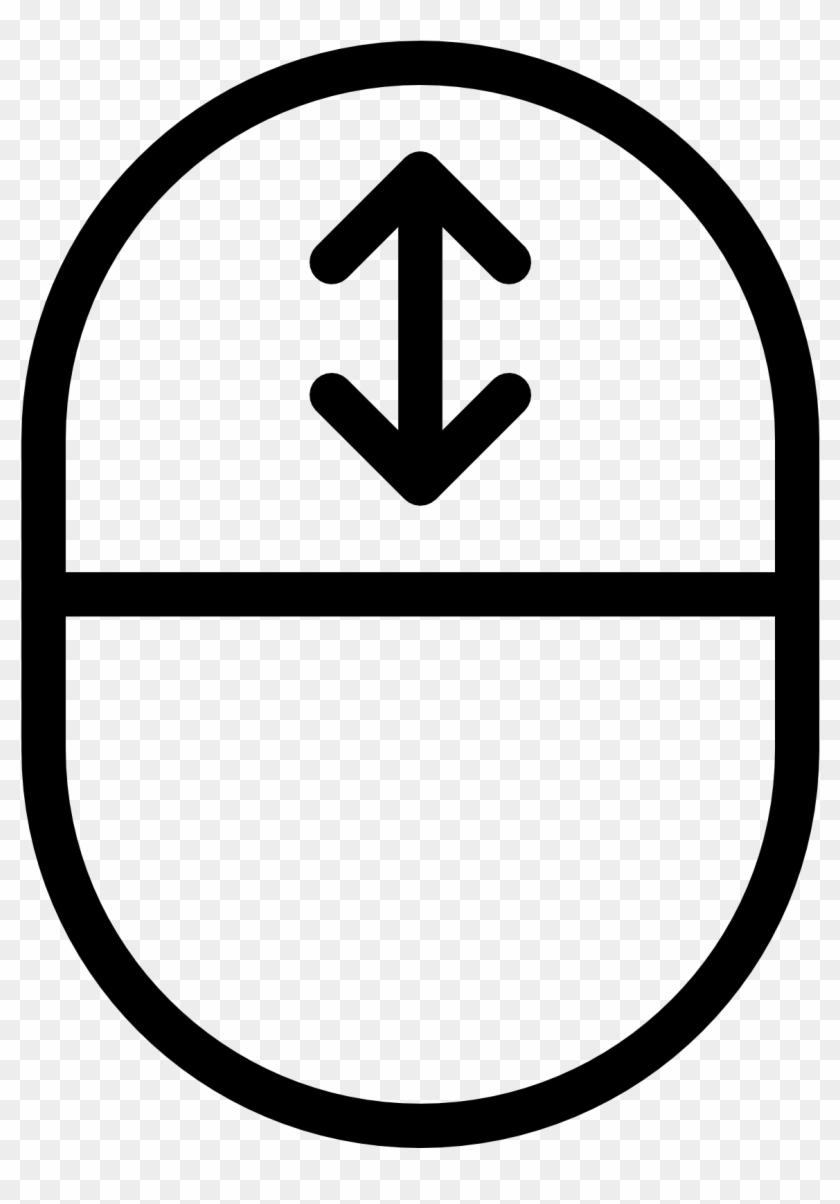 Scroll Down Button - Mouse Wheel Scroll Icon Clipart