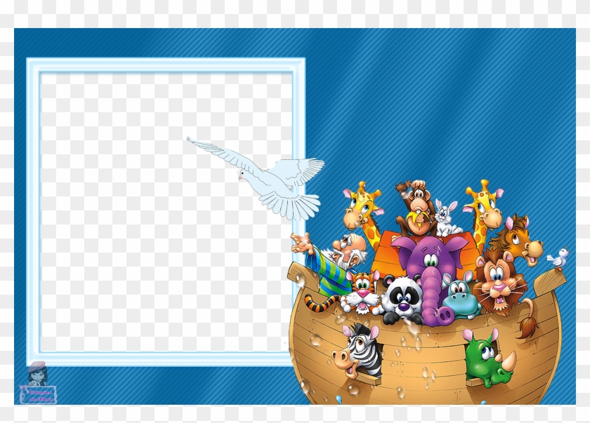3 Lindas Molduras No Tema Arca De Noé, Em Png Para - Moldura Arca De Noe Clipart