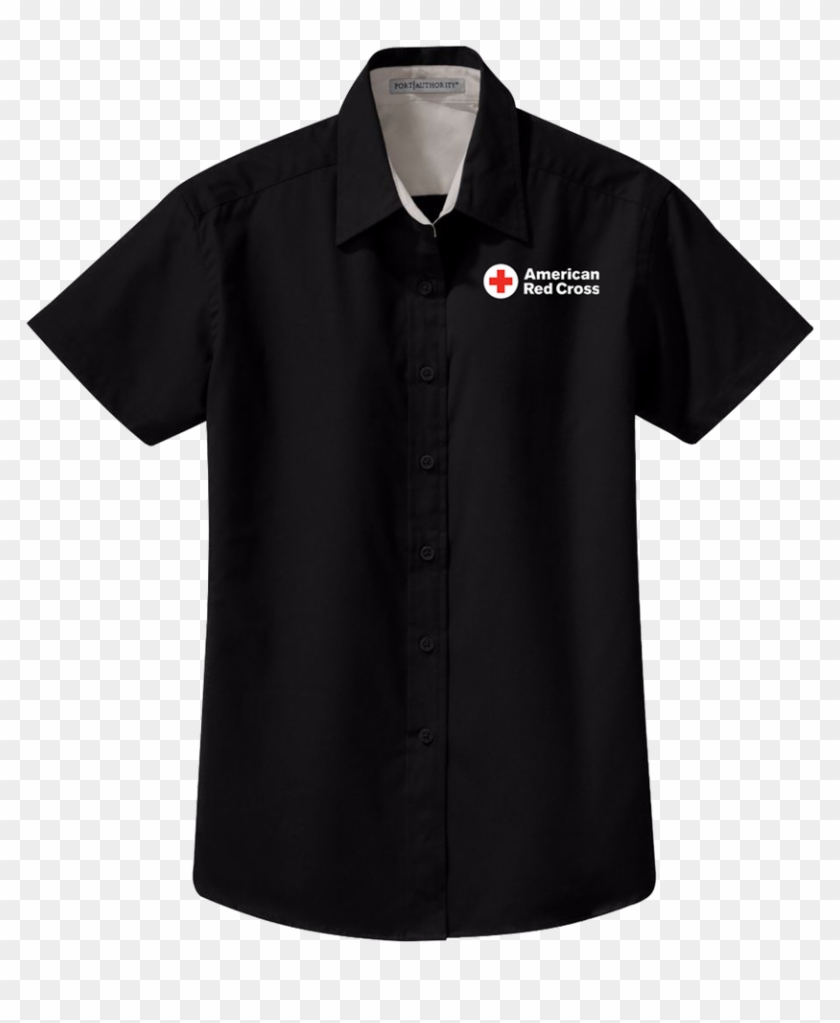 Womens Short Sleeve Button Down Oxford Dress Shirt - Shirt Clipart