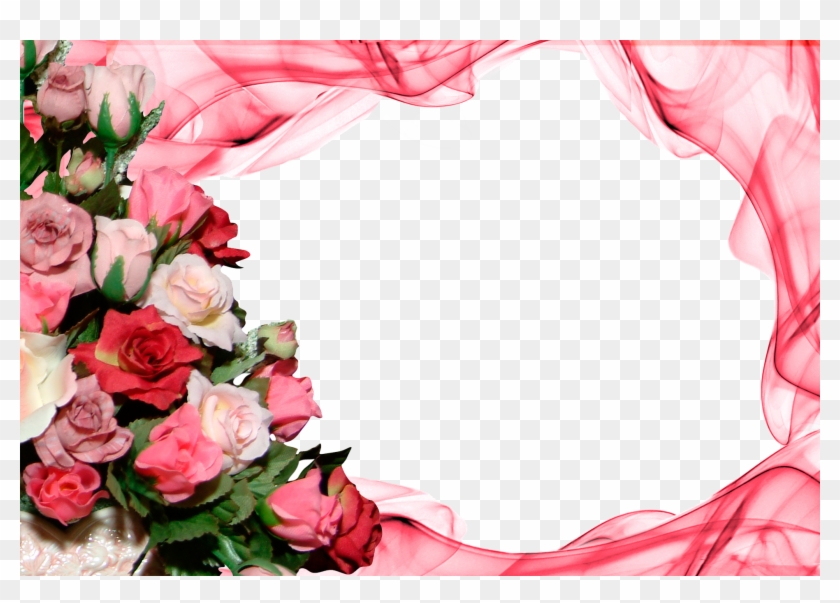 Rose Heart Frame Transparent - Marcos Para Fotos De Dia De Las Madres Clipart