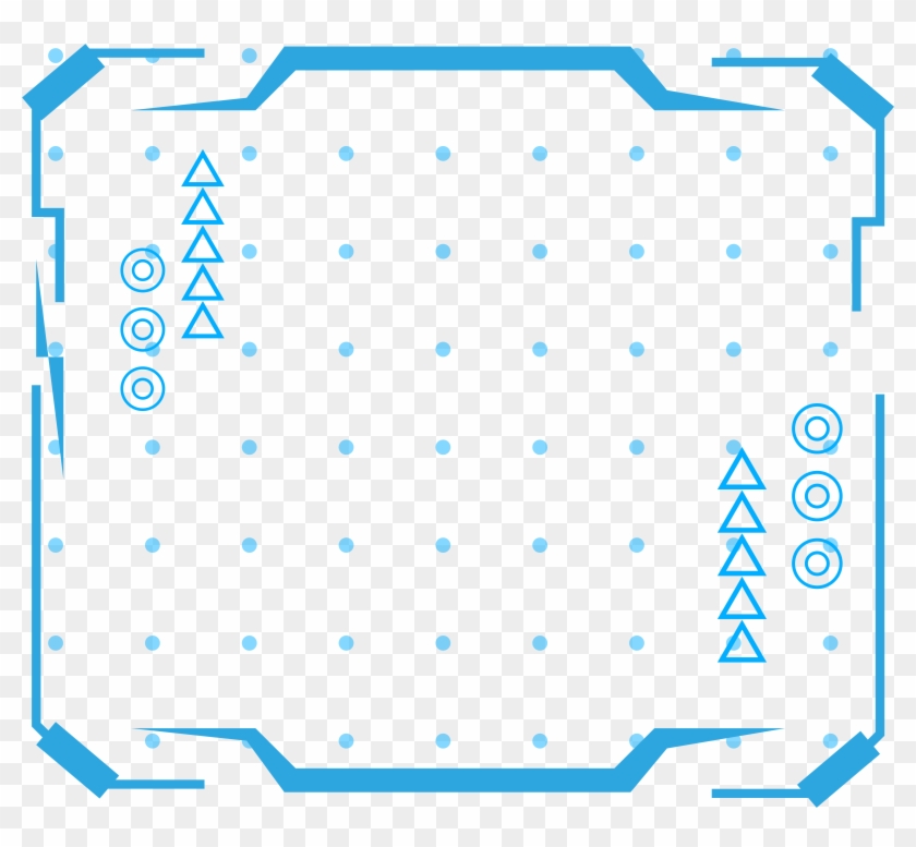 Tech Border Artificial Intelligence Blue Png And Vector Clipart #3333686