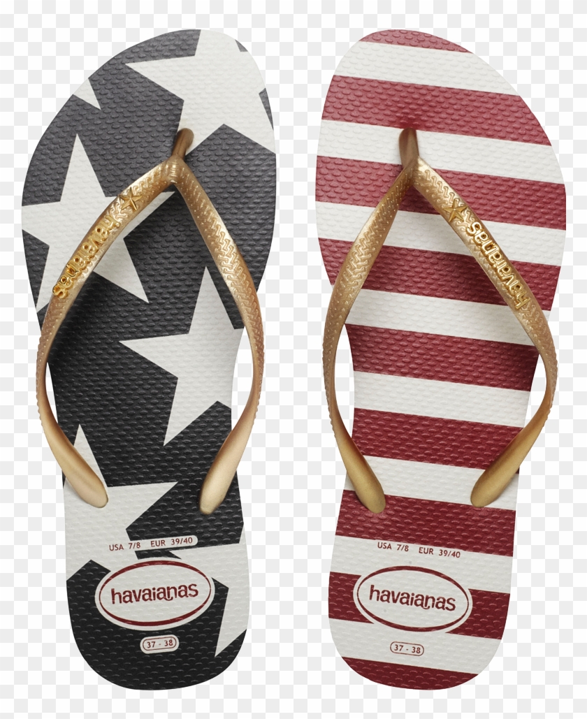 Das Cores Presentes Na Bandeira Americana - Flip-flops Clipart