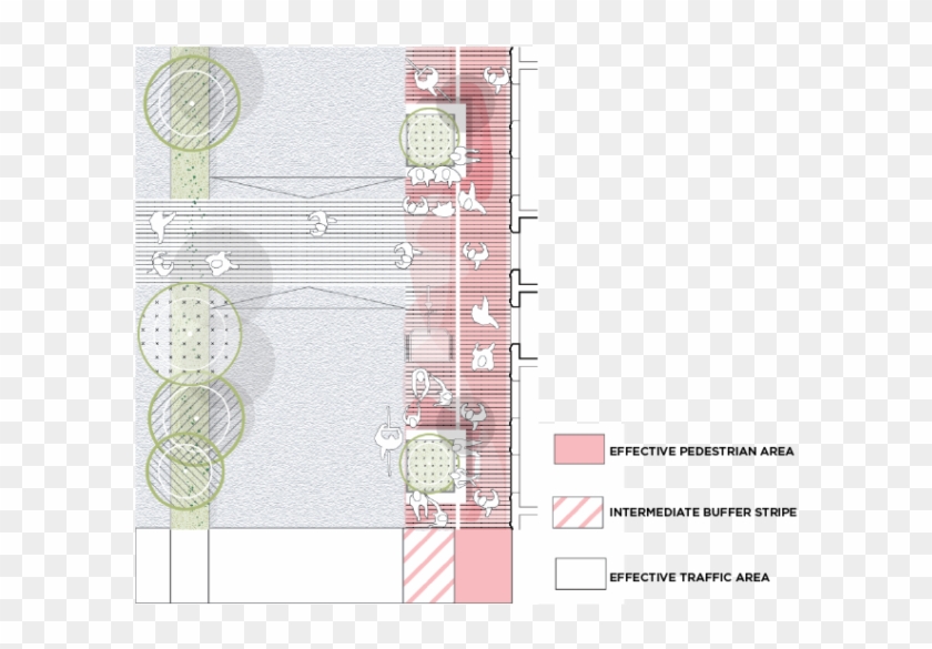 Diagram Showing A Proposal To Extend And Protect Pedestrian - Plan Clipart #3334466
