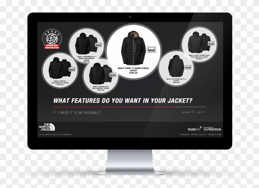 The North Face Debuts Fluid Expert Personal Shopper - North Face Artificial Intelligence Clipart