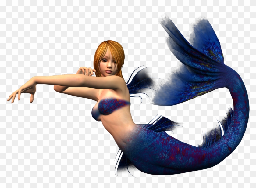 Sirenas Nadando Png Clipart #3335765