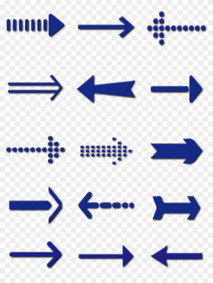 Blue Arrow Minimalistic Fashion Icon Png And Vector - Arrow Clipart