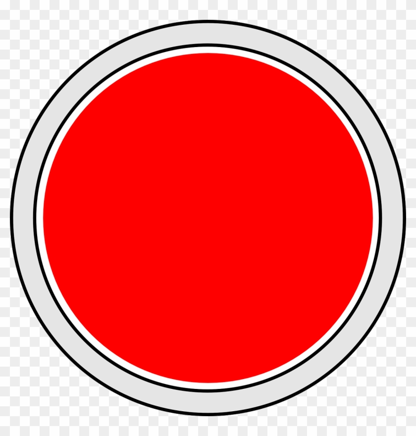 Red Button Circle Symbol Icon Png Image - Ia Akranes Clipart #3336192