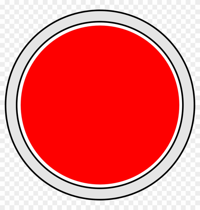 Red Button Circle Symbol Icon Png Image - Ia Akranes Clipart